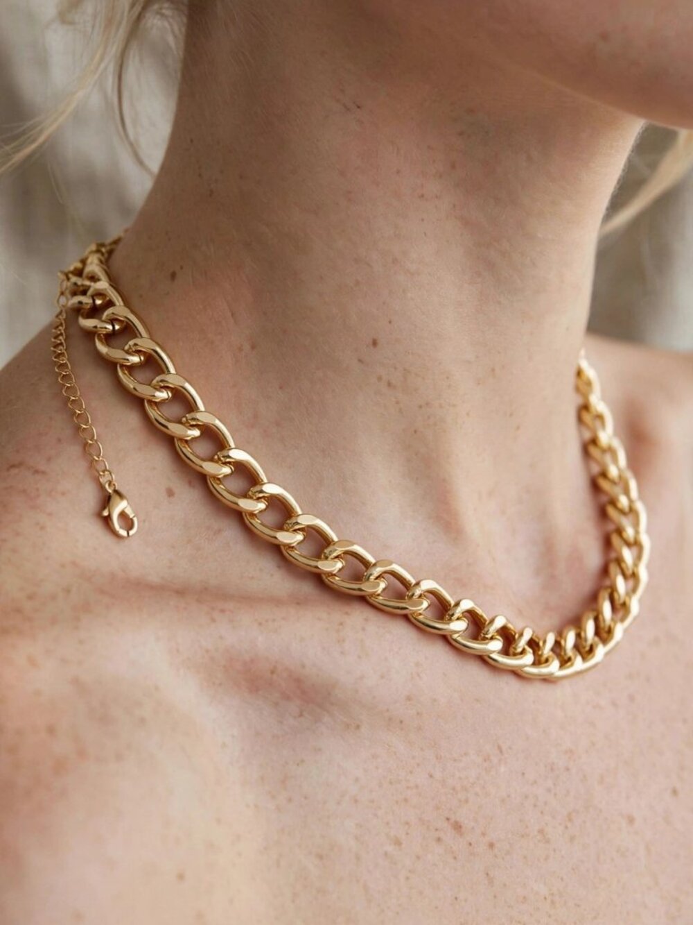 Chunky Gold Chain Necklace